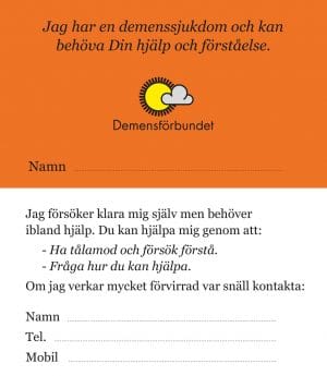 ID-kort demenssjuk