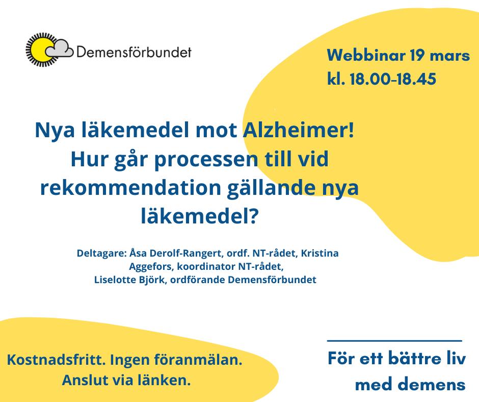 Webbinar: Nya läkemedel mot Alzheimer – Hur går processen till vid rekommendation gällande nya läkemedel?