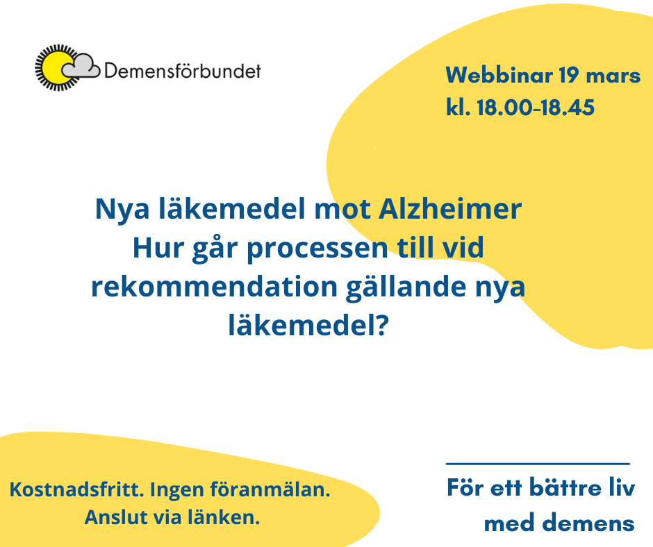 Webbinar om nya läkemedel mot Alzheimers sjukdom