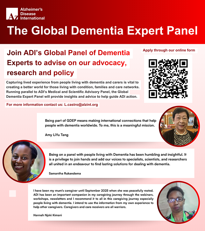 ADI söker personer till Global Dementia Expert Panel